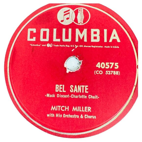 Mitch Miller - The Bonnie Blue Gal / Bel Sante - 40575 Columbia 78 RPM Shellac - Picture 4 of 4